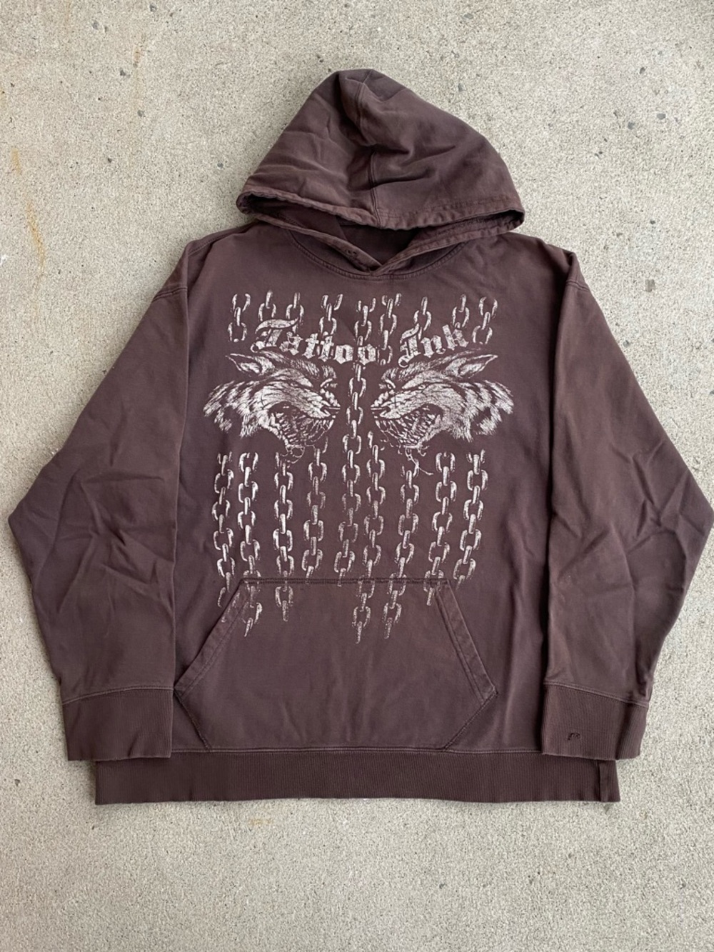 2000s Y2k Tattoo Ink Worn-In Hoodie